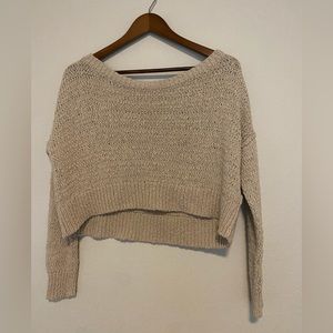 Hollister Cropped Knit Sweater!